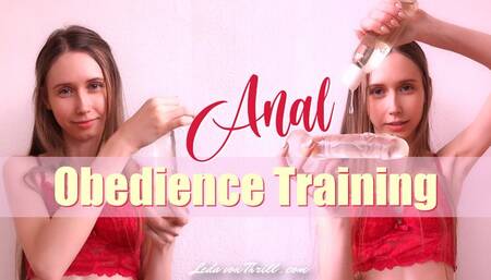 Anal Obedience Training (MESMERIZE) - Femdom POV Clip by Leda von Thrill - Mobile Version MP4 480p