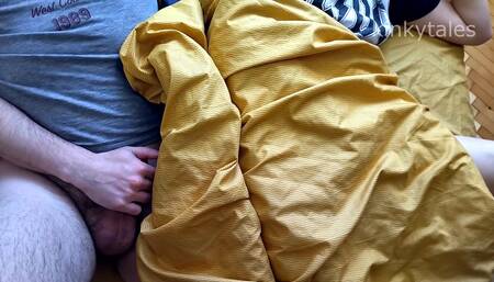 I Share a Bed with My Stepsister and Hear the Sounds of Sex Through the Wall. We Can't Sleep and Fucking Until I Creampie Her