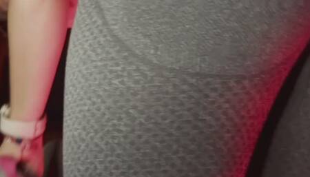 Tiny voyeur enjoy my ass while cleaning my room.