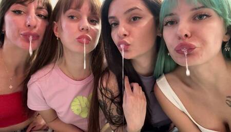 You Human Spittoon For Four Mistresses POV Spitting Humiliation (MP4 HD 1080p)