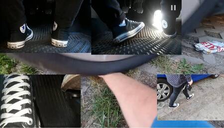 Marys unknown Pedal Cam with Converse Chucks