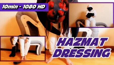 Hazmat Dressing Seduction: 10-Min HD Erotic Gas Mask Suit-Up Fantasy