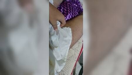 Indian school boy playing with his cock