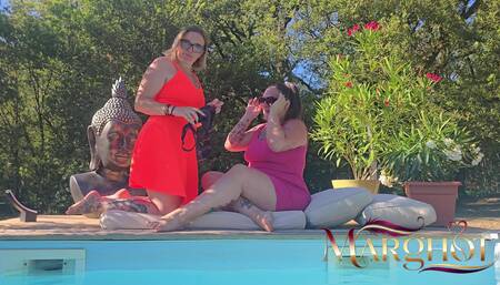 Hot Lesbian Duet with Maureen: Strap-ons, Double Dildo and Huge Squirting