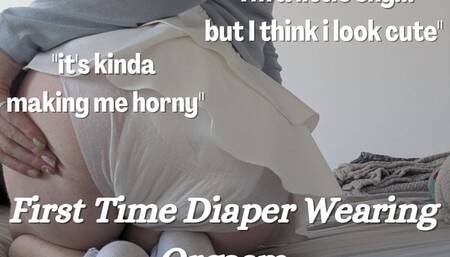 First Time Diaper Orgasm: ABDL -- Frisky Freckled Fox