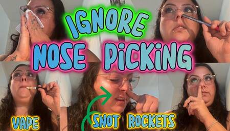 Goddess Secretary Snot & Smoke Ignore – Glasses, Nose Play, Vape Clouds, Snot Rockets on Keyboard