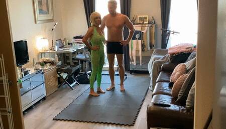 Mixed wrestling with a new guest!