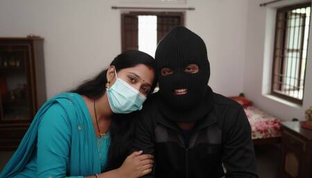 HD Desi porn of a horny guy fucking his GF on the table