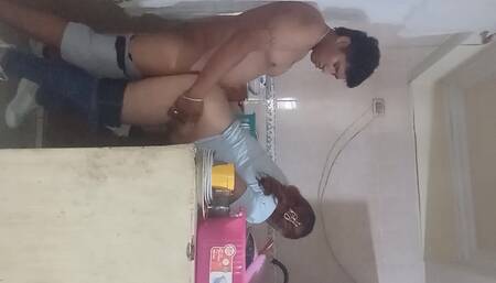 Domestic worker alone with her employer.