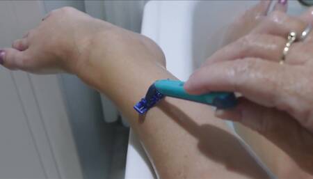 Depilation and masturbating