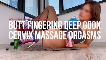 Butt Fingering Deep Gooning Cervix Massage Orgasms (ES1080)