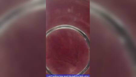 Fat Glass Dildo Inside View