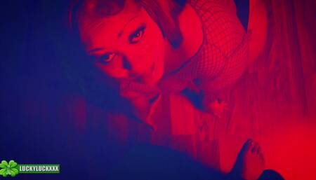 Lucky Gurl Sophia Rose - Red Light Special Amazing POV Blowjob