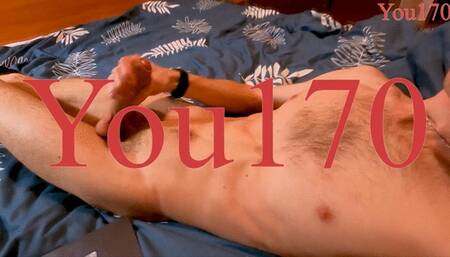 Moaning guy while he jerks off his dick