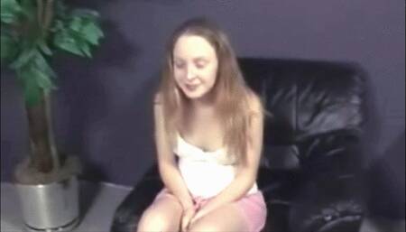 part 1, Adorable teen Jasmine gives a blowjob