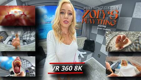 Zoey's Plaything - Vore - Mouth - Socks- Feet - VR360 - 8K