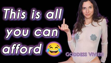 This is all you can afford