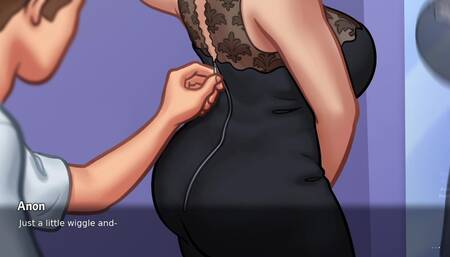 Big aunty make hot seen in summer time saga