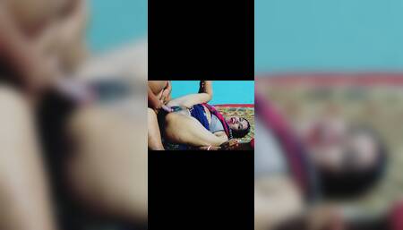 Som Bhabhi was fucked by her rope while she was lying on the cot, Bhabhi ji moaned a lot.