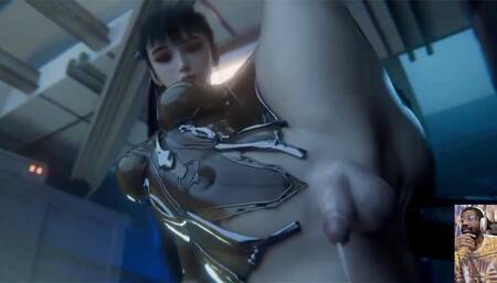 Beautiful Transgender Cock Ciri Gets Anal Fucked by a BBC, BBC Anal Fucked Eve Cums Everywhere