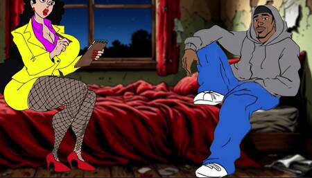 Fucked a Reporter's Slut in a Dirty Apartment, Porn Cartoon