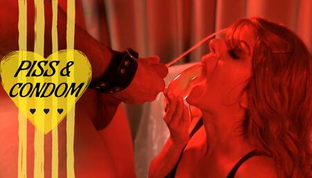 Piss Condom Worship & Rough Anal in Plastic Panties