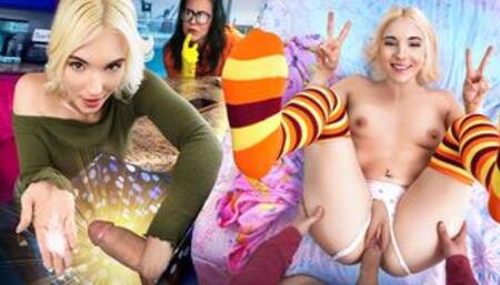 Sneaky Sex: My Dick in a Box Prank Got Me Laid! (Amber Maddie Family Stokes Debut)