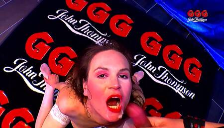 Ggg - Creampie Luisa Swallows the Cum of a Group of Men!
