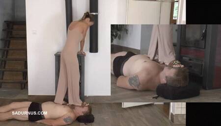 Mistresses Olga and Natasa smoking and crush PP wmv Olga