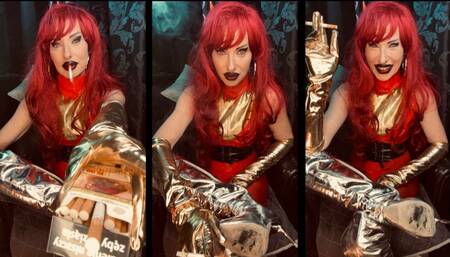 SF Roleplay Dark Phoenix Chain smokes marlboro encouragement & Slave Training