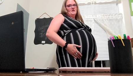 Your Teacher Gives You JOI in Her Office and Reveals That You Got Her Pregnant!