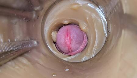 Camera Inside Deep Captures Huge Ejaculation of Sperm 2 Times