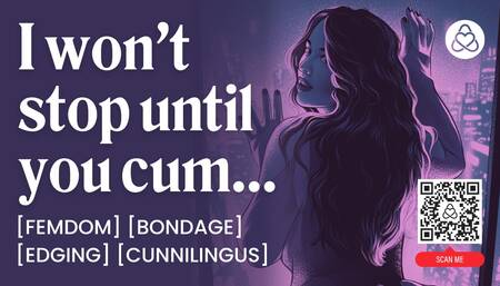 ASMR Audio Porn: Femdom Fucks Her Submissive Male On a First Date - Bondage & Edging - Erotic Audio Roleplay