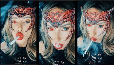SF Roleplay scarlet Witch smokes eve 120 close up
