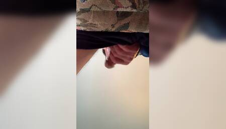 Cum on camera lens from jacking off to bareback video