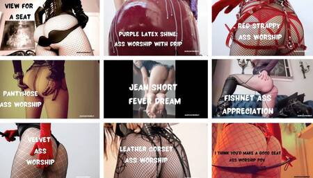 Collection: Ass Worship POVs Part TWO