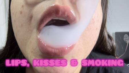 Lips, kisses & smoking