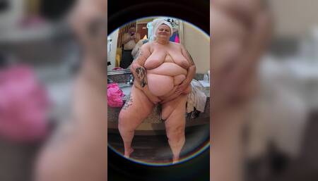 Fresh and Clean His Face on the Sink Going in Between