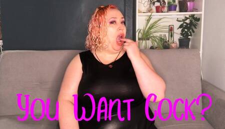 You Want Cock? - Nimue Allen, femdom, encouraged bi, bbw wmv