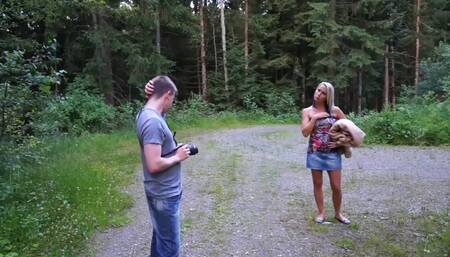 Fantastic Busty MILF Masturbates with Dildo and Gets Cumshot on Her Face by Two Big Cocks