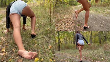 A twisted ankle and a nonfunctional leg drag across the ground (custom video)