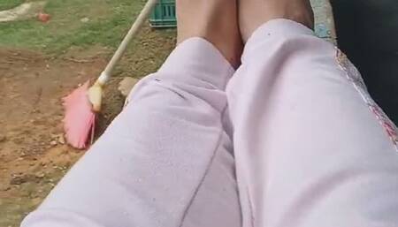 Beautiful dirty toes