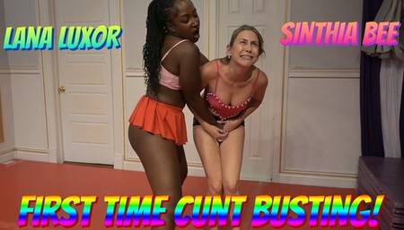 Sinthia Bee & Lana Luxor In First Time Cunt Busting!