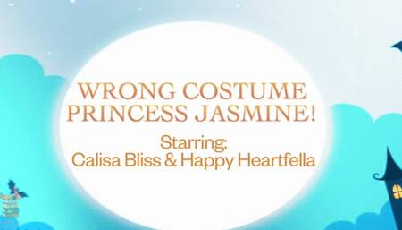 Wrong Costume Princess Jasmine! - Starring: Calisa Bliss & Happy Heartfella - Calisa gets upset when Happy picks the wrong costume for their couples costume party, so to help her cool off, Happy ties her up and goes to the party alone - Damsel Bondage Rop