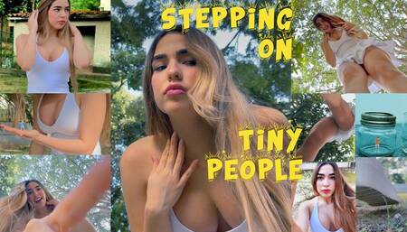 STEPPING ON TINY PEOPLE - Gabriella squashes, looms, pokes, captures 1080