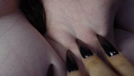 Femdom Body Scratching with Long Sharp Nails