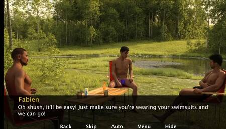 Dispute of the biggest muscular cock in a hot fishing!!