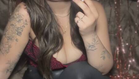 Smoking birthday girl