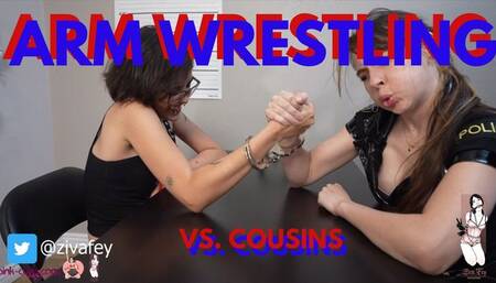 4K Ziva Fey - Arm Wrestling Ayuko Fey Behind Bars