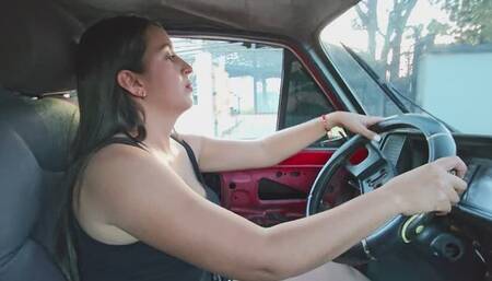 Evelyn on a long trip to Adrianna's house